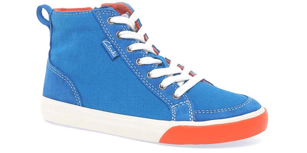 Clarks Trampki dziecięce - Club Pop Inf na zamek - rozmiar 30 - Niebieskie