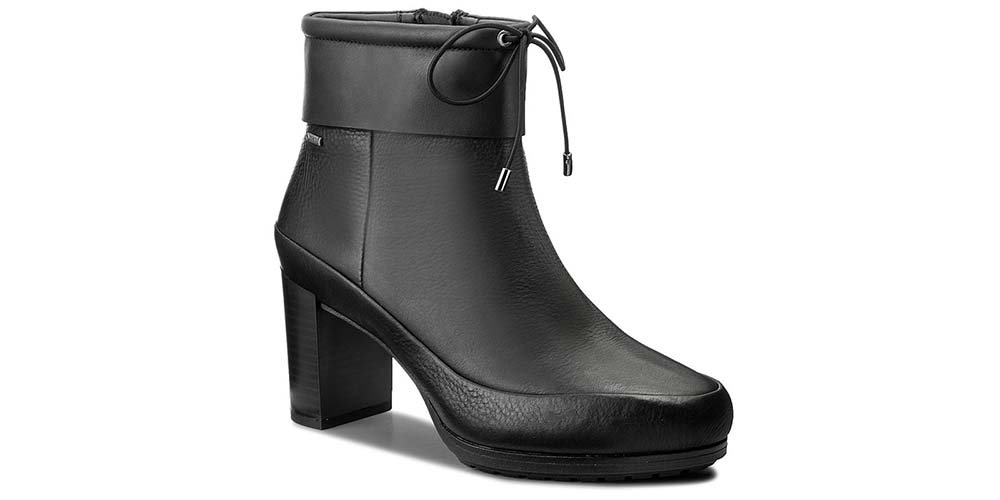 Clarks Botki damskie - London Rain GTX - rozmiar 39 - czarne, skóra licowa