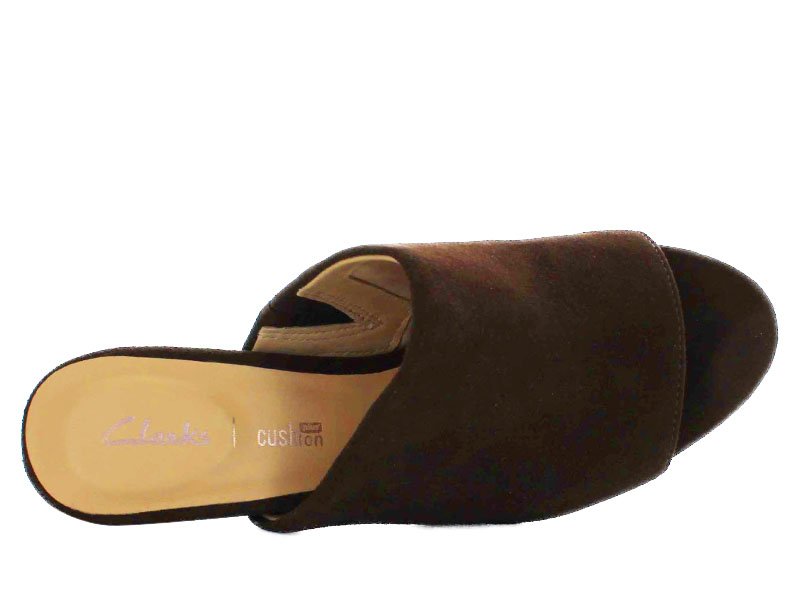 Clarks Czółenka damskie - Amali Astra - rozmiar 36 - brązowe skóra zamszowa