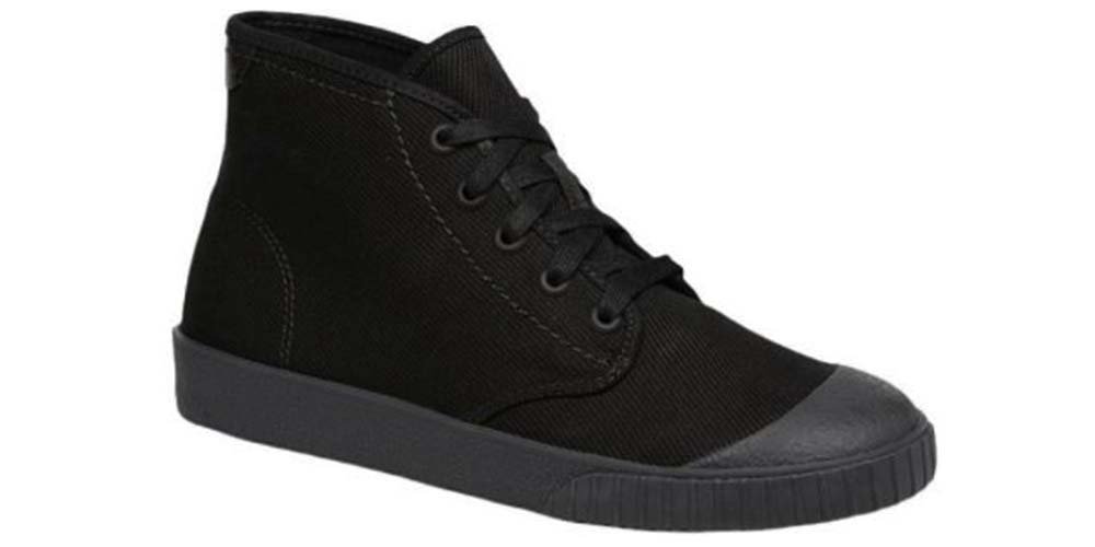 Clarks Męskie trampki wysokie - Cyrus Rise - rozmiar 41 - czarne tekstylne