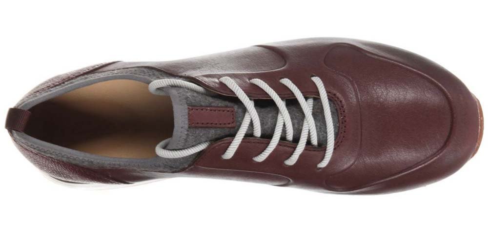 Clarks Półbuty damskie - Hero Fuse - rozmiar 39 - burgundowa skóra licowa