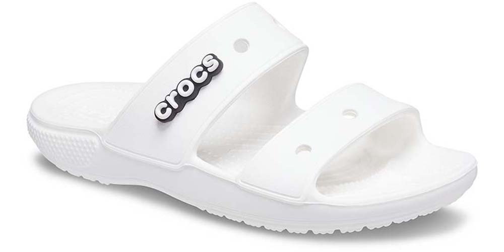 Crocs Klapki męskie - Classic Sandal - rozmiar 46,5 - Białe, tworzywo EVA