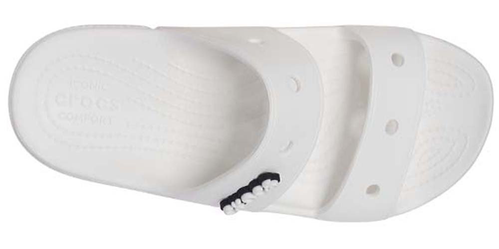 Crocs Klapki męskie - Classic Sandal - rozmiar 46,5 - Białe, tworzywo EVA